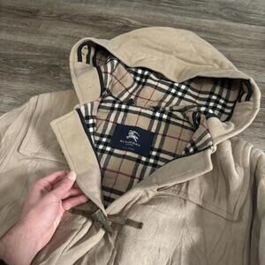 Burberry London Wool Pattern Lined trench Duffle coat